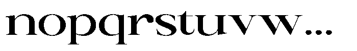 Canella Semi Bold Expanded Font LOWERCASE
