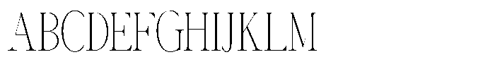 Canella Thin Condensed Font UPPERCASE