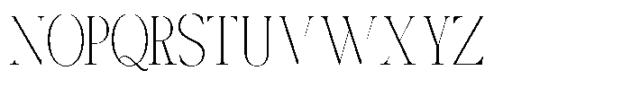 Canella Thin Condensed Font UPPERCASE