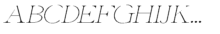 Canella Thin Expanded Italic Font UPPERCASE