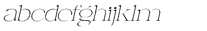 Canella Thin Expanded Italic FONT