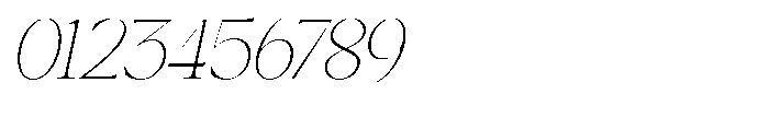 Canella Thin Italic Font OTHER CHARS