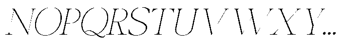 Canella Thin Italic Font UPPERCASE