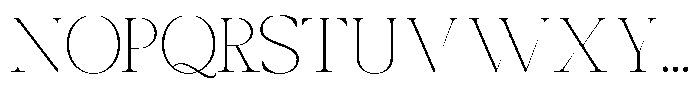Canella Thin Font UPPERCASE