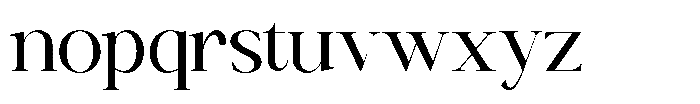 Canella Variable Thin Font LOWERCASE