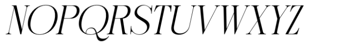 Canesa Italic Font UPPERCASE
