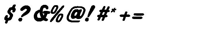 Canford Script Font OTHER CHARS