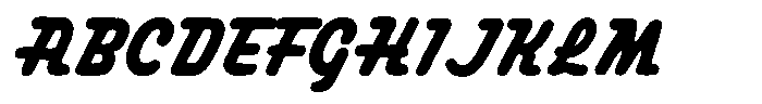 Canford Script Font UPPERCASE