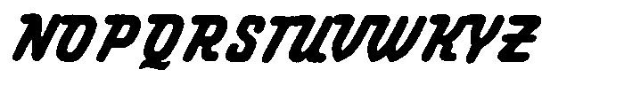 Canford Script Font UPPERCASE
