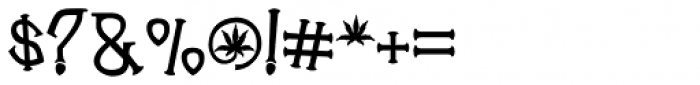 Cannabis Bold Font OTHER CHARS