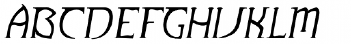 Cannabis Light Italic Font UPPERCASE