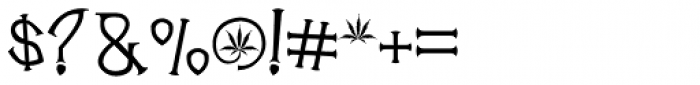 Cannabis Light Font OTHER CHARS