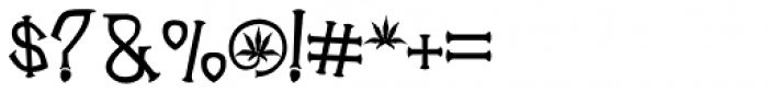 Cannabis Regular Font OTHER CHARS
