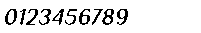 Canpile Blur Italic Font OTHER CHARS