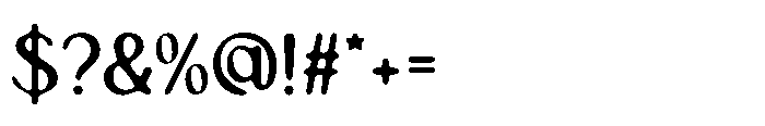 Canpile Blur Regular Font OTHER CHARS