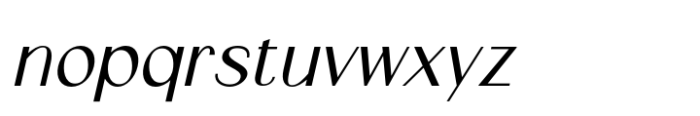 Canpile Italic Font LOWERCASE