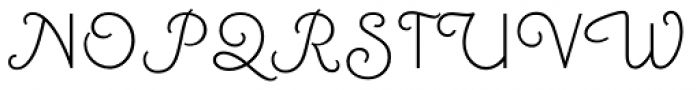 Canterbury Sans Swash RR Light Font UPPERCASE