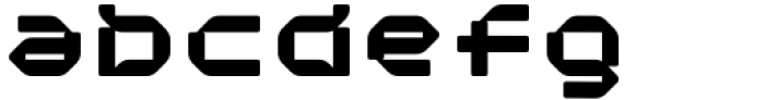 Cantilever Bold Square Font LOWERCASE