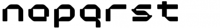 Cantilever Bold Square Font LOWERCASE