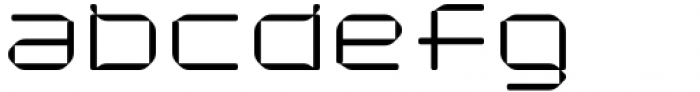 Cantilever Light Square Font LOWERCASE