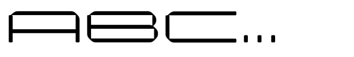 Cantilever Regular Semi Ex Font UPPERCASE