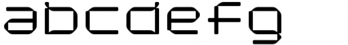 Cantilever Regular Square Font LOWERCASE