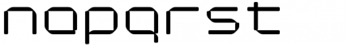 Cantilever Regular Square Font LOWERCASE