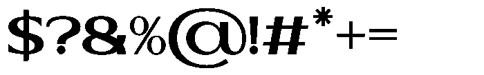 Cantilos Regular Font OTHER CHARS