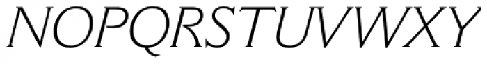 Cantoria MT Std Light Italic Font UPPERCASE