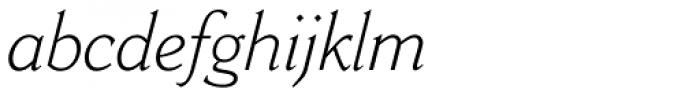 Cantoria Pro Light Italic Font LOWERCASE