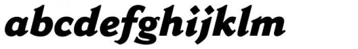 Cantoria Std ExtraBold Italic Font LOWERCASE