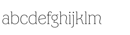 Canturiana Thin Font LOWERCASE