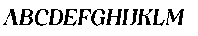 Capicu Bold Italic Font UPPERCASE
