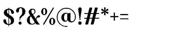 Capicu Bold Font OTHER CHARS