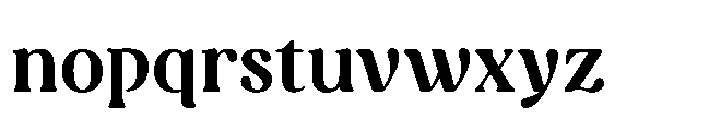 Capicu Bold Font LOWERCASE