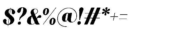 Capicu Display Heavy Italic Font OTHER CHARS