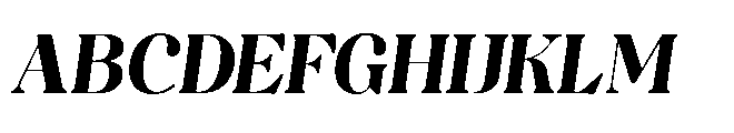 Capicu Display Heavy Italic Font UPPERCASE
