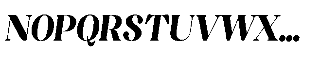 Capicu Display Heavy Italic Font UPPERCASE