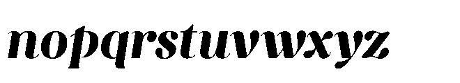 Capicu Display Heavy Italic Font LOWERCASE