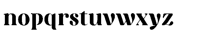 Capicu Display Heavy Font LOWERCASE