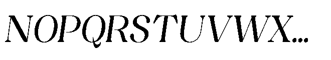 Capicu Display Regular Italic Font UPPERCASE