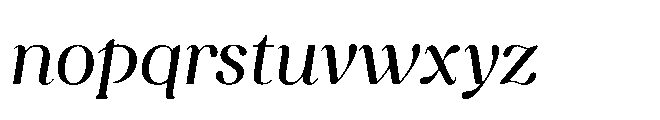 Capicu Display Regular Italic Font LOWERCASE
