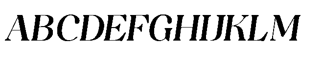 Capicu Display Semi Italic Font UPPERCASE
