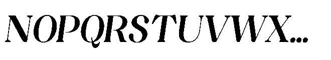 Capicu Display Semi Italic Font UPPERCASE
