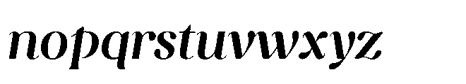Capicu Display Semi Italic Font LOWERCASE