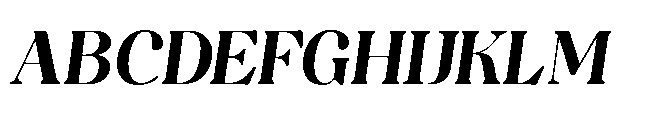Capicu Display Ultra Italic Font UPPERCASE