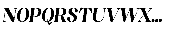 Capicu Display Ultra Italic Font UPPERCASE