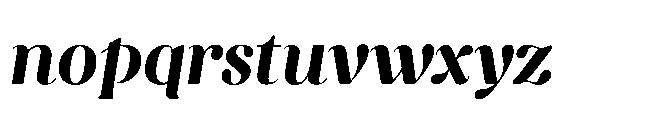 Capicu Display Ultra Italic Font LOWERCASE