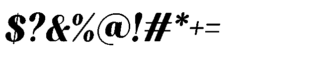 Capicu Heavy Italic Font OTHER CHARS
