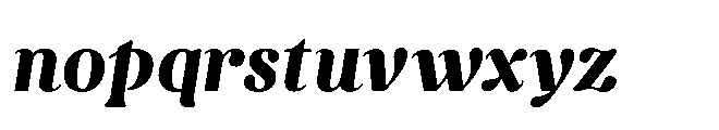 Capicu Heavy Italic Font LOWERCASE
